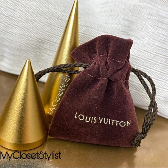 LOUIS VUITTON Ring Earrings NEW Jewelry Storage Velvet Bag Sleeper Gift Pouch - Picture 1 of 5